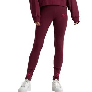NWT ADIDAS Trefoil Logo Women’s Leggings Size XL in Victory Crimson